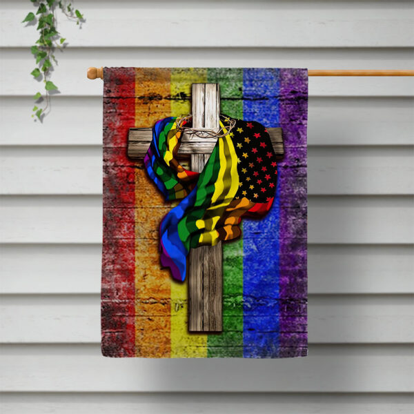 jesus with pride flag