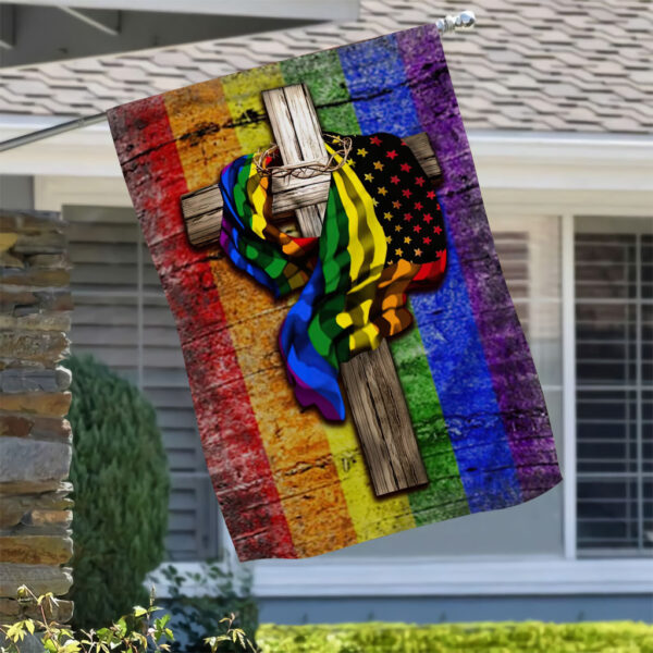 jesus with pride flag