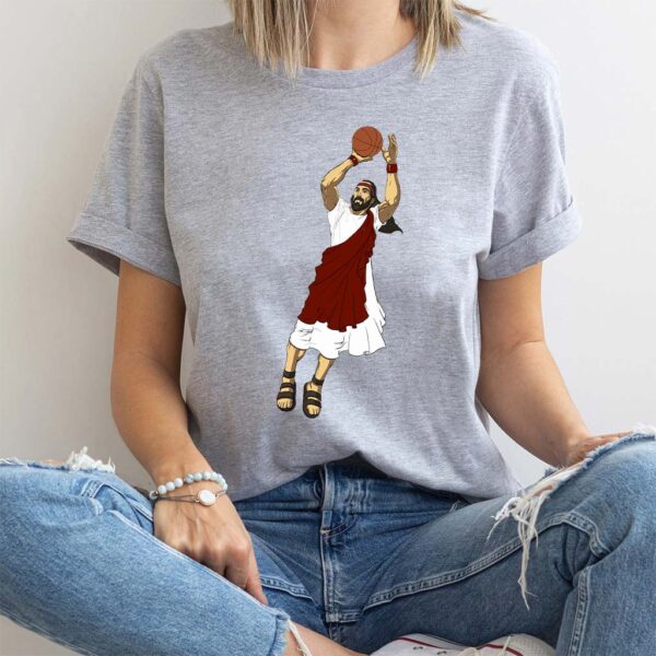 jumpshot jesus t shirt