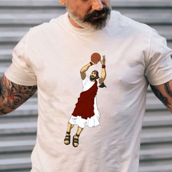 jumpshot jesus t shirt