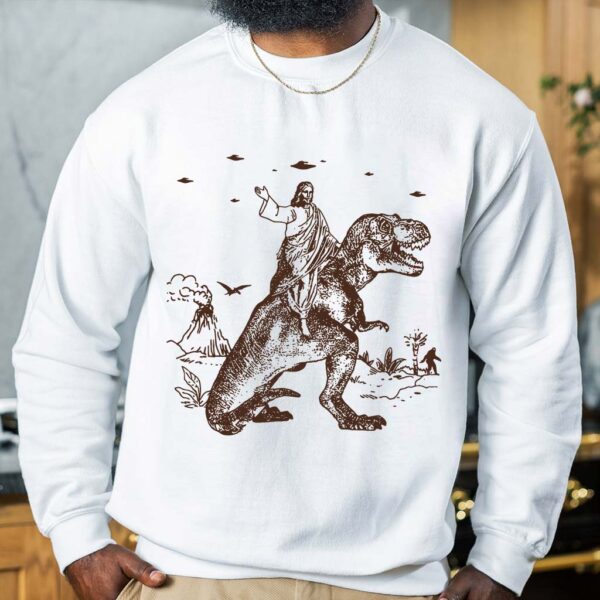 jurassic jesus sweatshirt