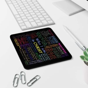 mouse pad jesus letras coloridas