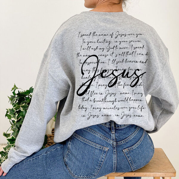 names of jesus sweatshirt