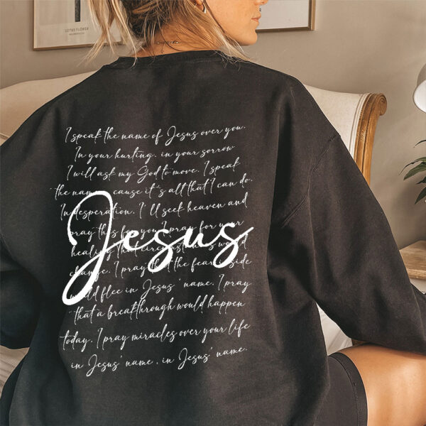 names of jesus sweatshirt