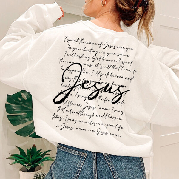 names of jesus sweatshirt