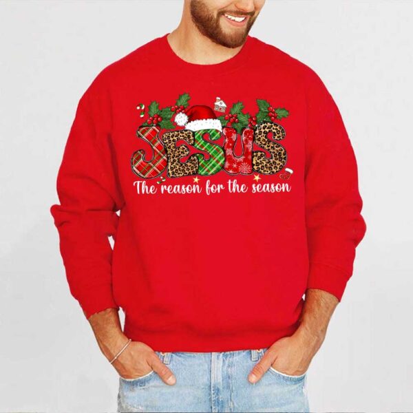 red jesus sweater