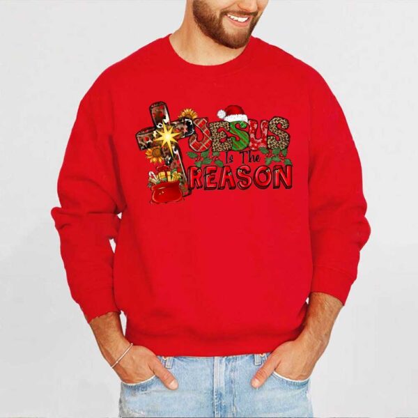 red jesus sweater