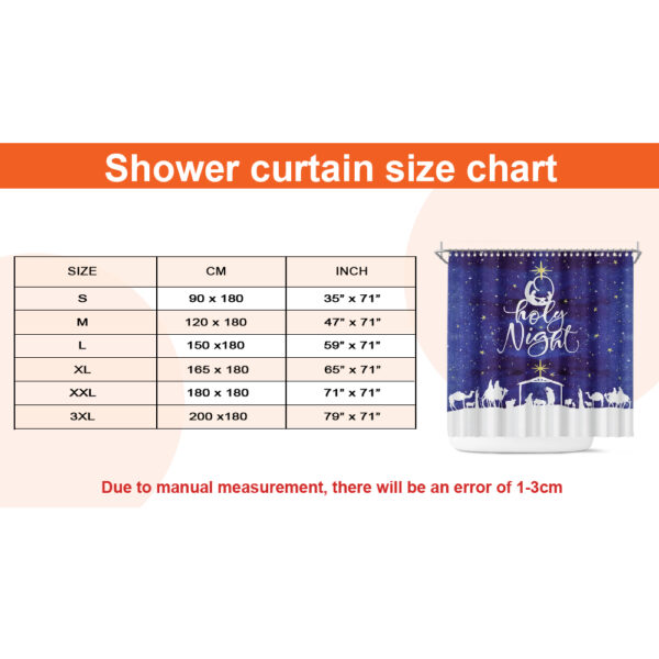 religious christmas shower curtain