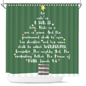 religious christmas shower curtains