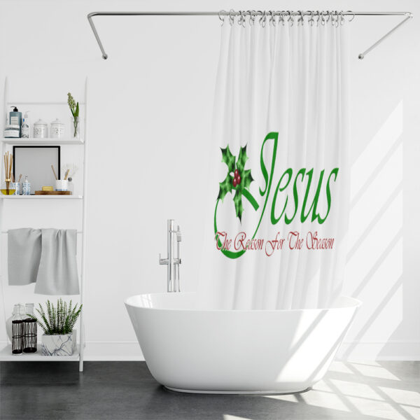 religious christmas shower curtains