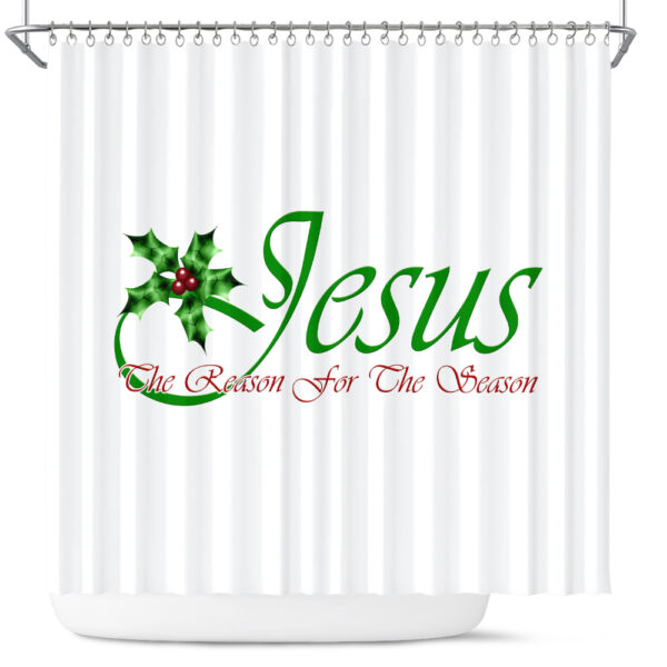 religious christmas shower curtains