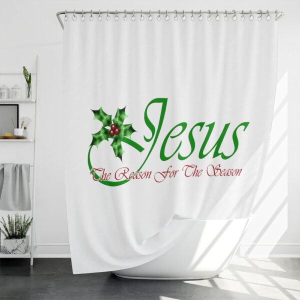 religious christmas shower curtains