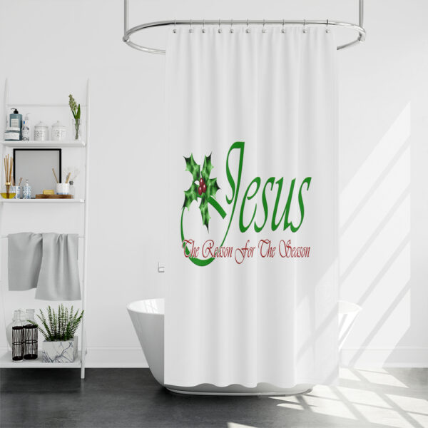 religious christmas shower curtains