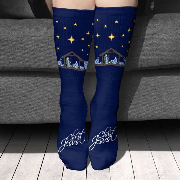 religious christmas socks