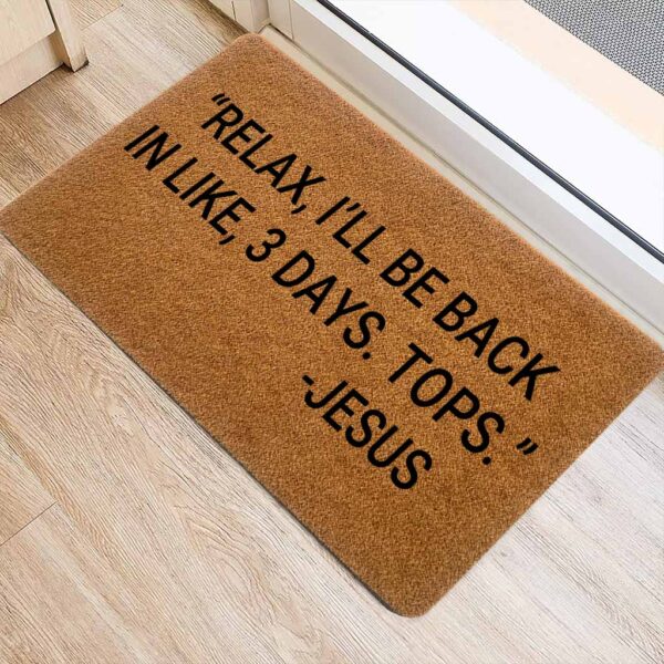 jesus door mat