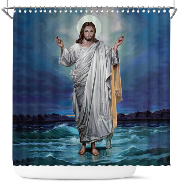 religious themed shower curtains