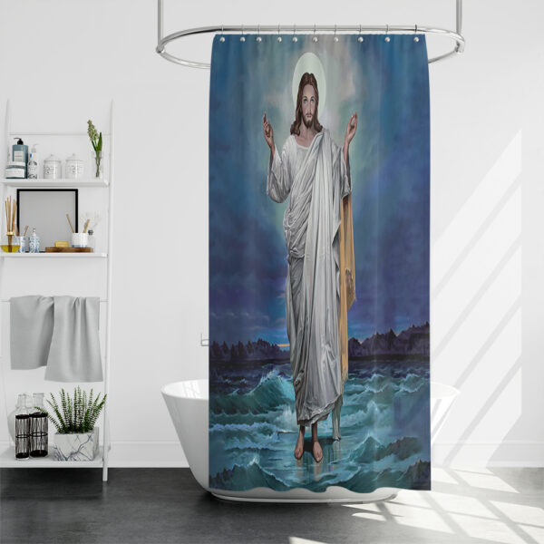 religious themed shower curtains