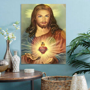 sacred heart of jesus canvas