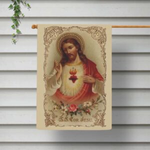 sacred heart of jesus flag