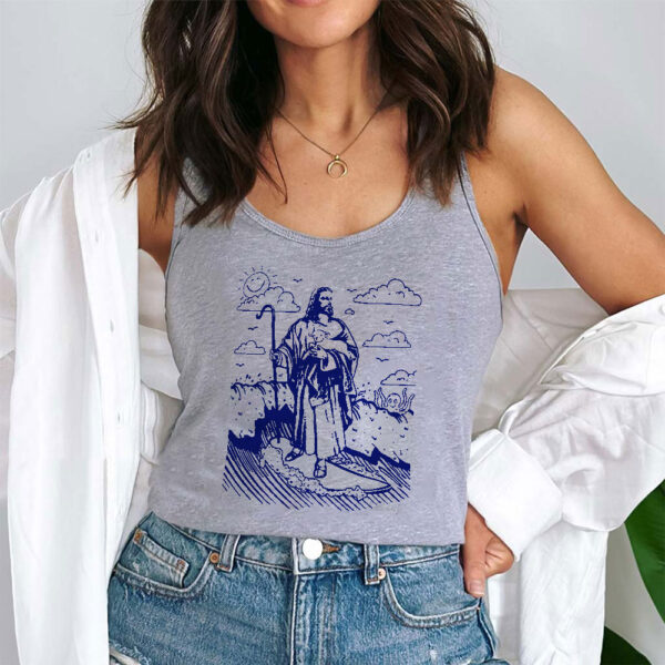 surfing jesus tank top