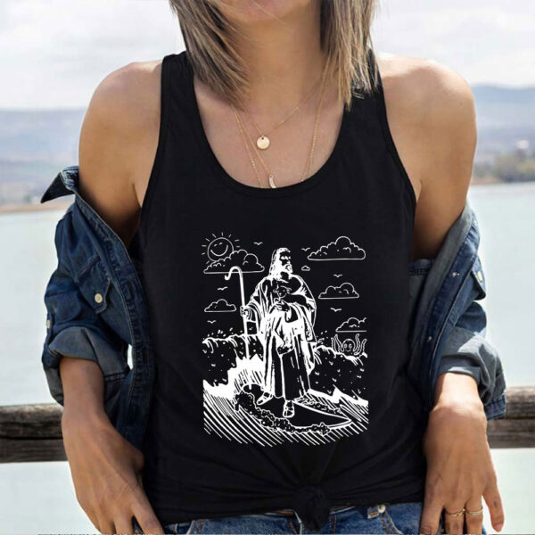 surfing jesus tank top