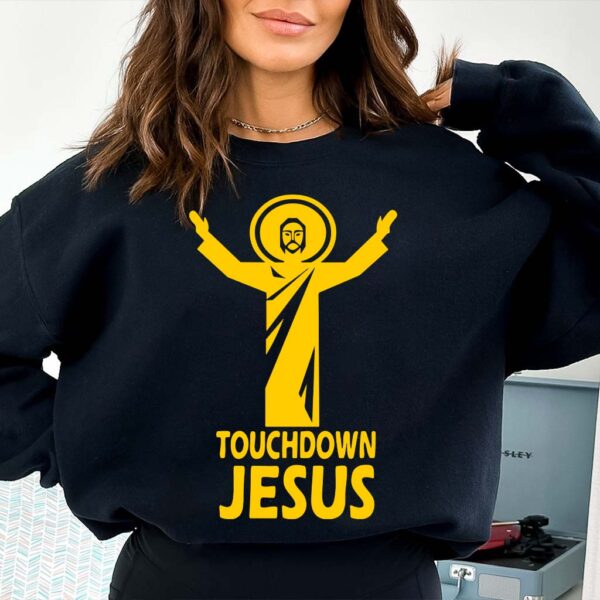 touchdown jesus sweater